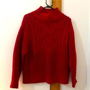 A New Day red mock neck turtleneck XS
